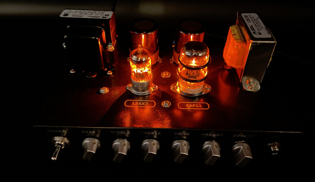 Dark Fang inside tube glowing